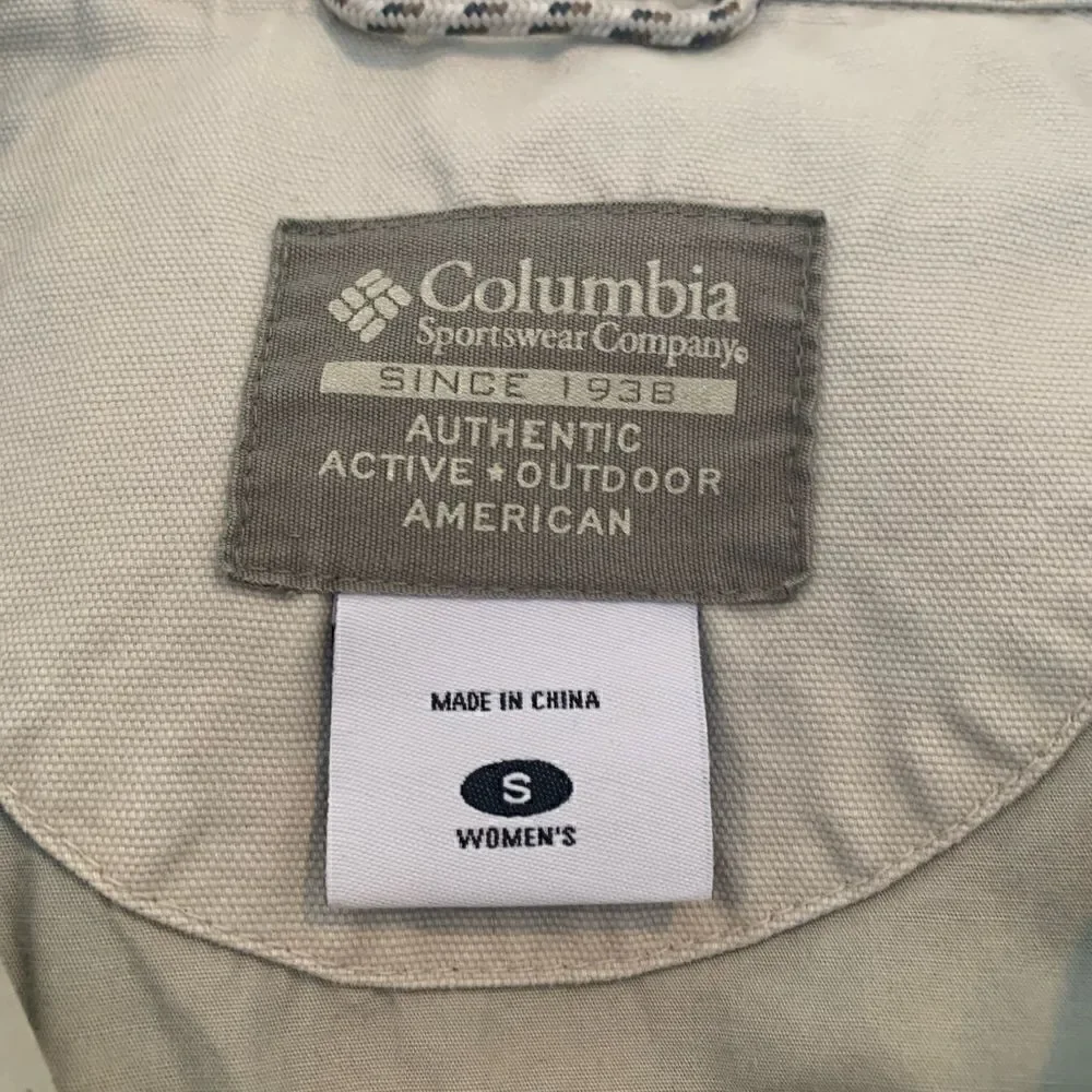 Columbia Jacket Beige Canvas Small